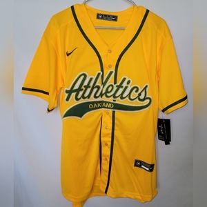 NWT MEN'S NIKE OAKLAND ATHLETICS BASEBALL JERSEY SIZE S